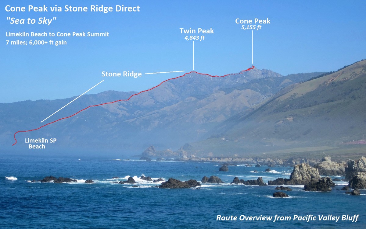 Cone Peak via Stone Ridge Direct – Leor Pantilat's Adventures
